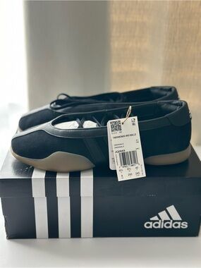 Adidas Taekwondo Mei Ballet W Flats Black Gum Sole Shoes Women’s Size 8 NWT
